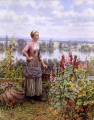 Maria on the Terrace with a Bundle of Grass countrywoman Daniel Ridgway Knight